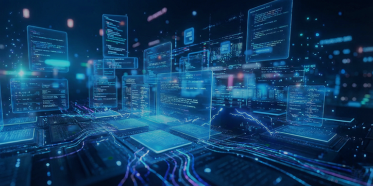 Web application development illustration
